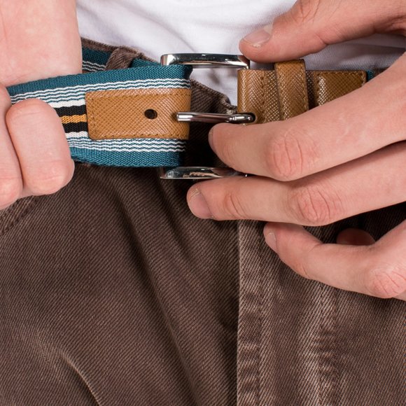 PRADA MULTICOLOR CLASSIC BELT - Picture 1 of 4